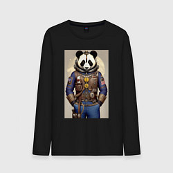 Мужской лонгслив Крутой панда - стимпанк от нейроарт
