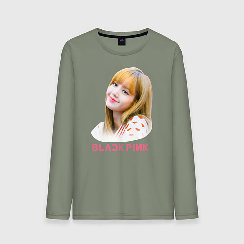 Мужской лонгслив Lisa Blackpink / Авокадо – фото 1