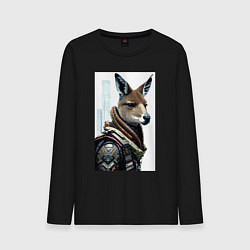 Мужской лонгслив Cool kangaroo - cyberpunk - neural network