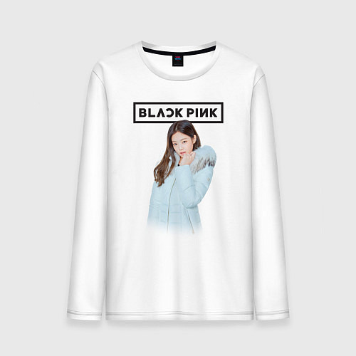 Мужской лонгслив Jisoo Blackpink winter / Белый – фото 1