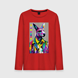 Мужской лонгслив Kangaroo - Australia - pop art