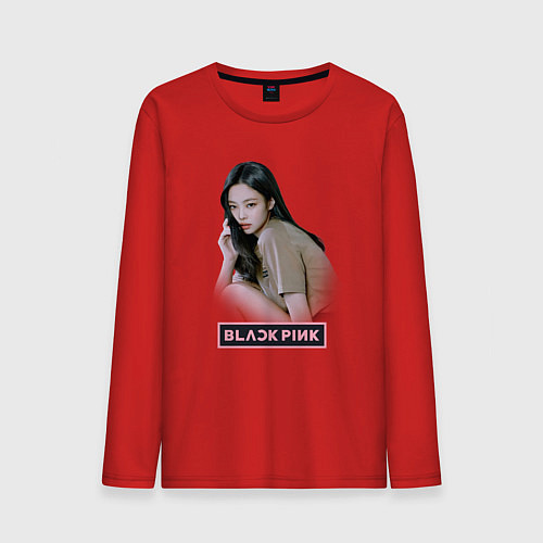 Мужской лонгслив Jennie Blackpink / Красный – фото 1