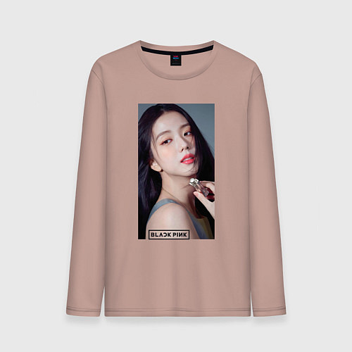 Мужской лонгслив Kim Jisoo / Пыльно-розовый – фото 1