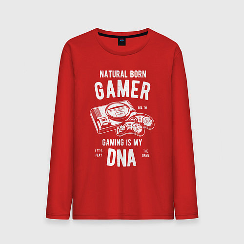 Мужской лонгслив Sega gamer / Красный – фото 1