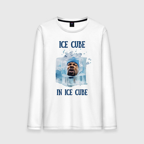 Мужской лонгслив Ice Cube in ice cube / Белый – фото 1