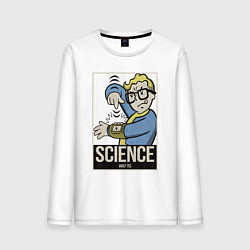 Лонгслив хлопковый мужской Vault science, цвет: белый