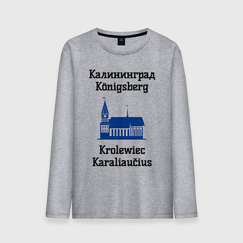 Мужской лонгслив Калининград / Меланж – фото 1