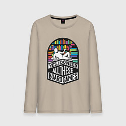 Мужской лонгслив Boardgamer isms