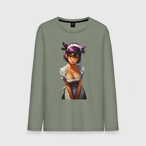 Мужской лонгслив Лена служанка из Бесконечного лета / Авокадо – фото 1