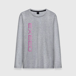 Мужской лонгслив Exeed pink logo