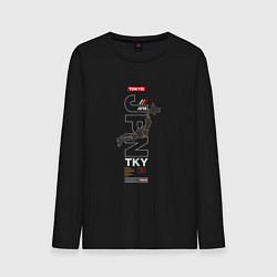 Мужской лонгслив Japan Tokyo map