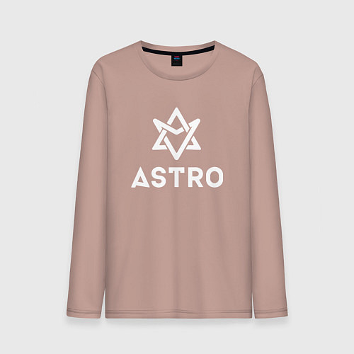 Мужской лонгслив Astro logo / Пыльно-розовый – фото 1