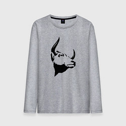 Мужской лонгслив Голова быка