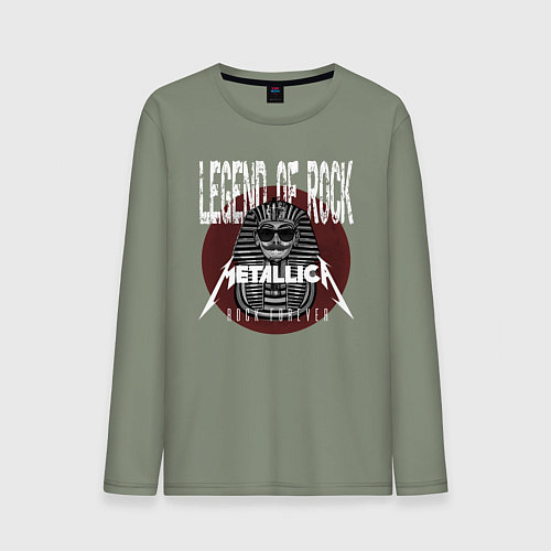 Мужской лонгслив Металлика рок легенда / Авокадо – фото 1