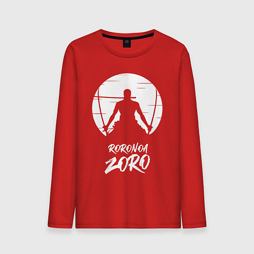 Мужской лонгслив Ророноа Зоро / Красный – фото 1