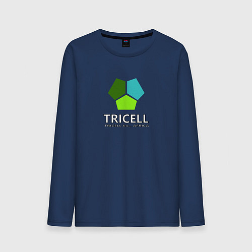 Мужской лонгслив Tricell Inc / Тёмно-синий – фото 1