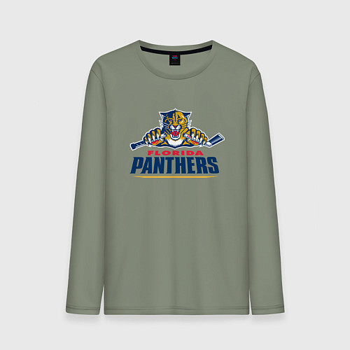 Мужской лонгслив Florida panthers - hockey team / Авокадо – фото 1