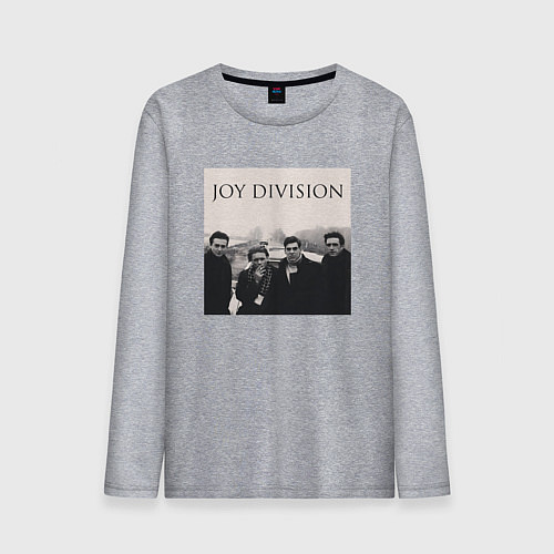 Мужской лонгслив Тру фанат Joy Division / Меланж – фото 1