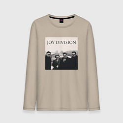 Лонгслив хлопковый мужской Тру фанат Joy Division, цвет: миндальный