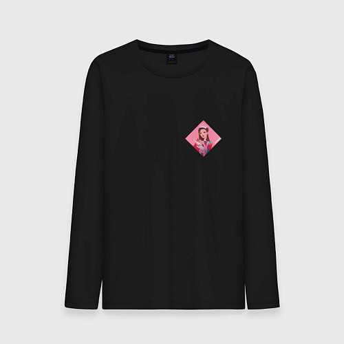 Мужской лонгслив Арт Дженни из BlackPink - мини / Черный – фото 1