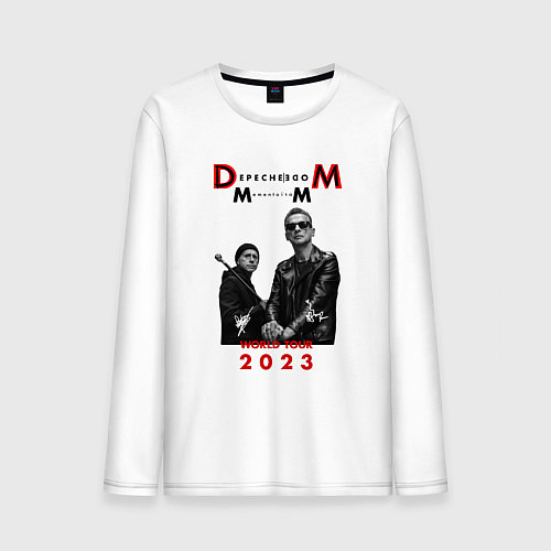 Мужской лонгслив Depeche Mode 2023 Memento Mori - Dave & Martin 03 / Белый – фото 1