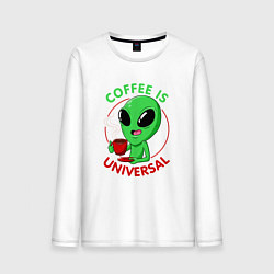 Мужской лонгслив Coffee is universal