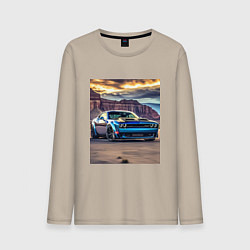 Мужской лонгслив Авто Додж Челленджер