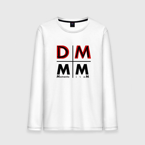 Мужской лонгслив Depeche Mode - Memento Mori Logo DM / Белый – фото 1