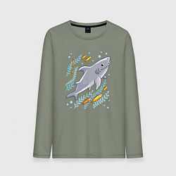 Мужской лонгслив Приключения акулы