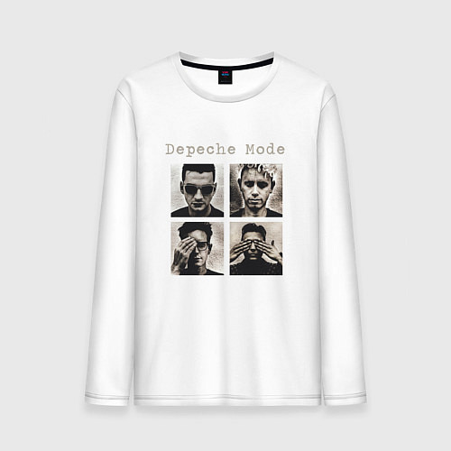 Мужской лонгслив Depeche Mode - Violator Live 01 / Белый – фото 1