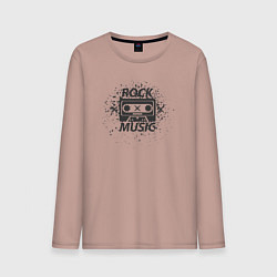Мужской лонгслив Rock music cassette