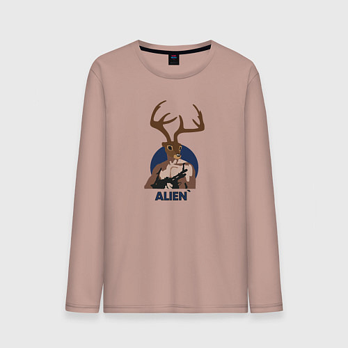 Мужской лонгслив Alyen / Пыльно-розовый – фото 1