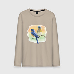 Мужской лонгслив Птицы живут везде