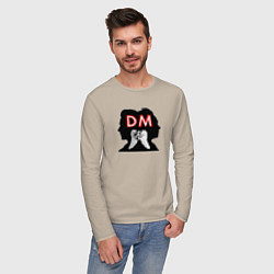 Лонгслив хлопковый мужской Depeche Mode - Dave and Martin, цвет: миндальный — фото 2
