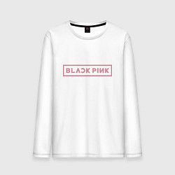 Лонгслив хлопковый мужской Black pink - logotype - South Korea, цвет: белый