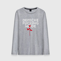 Лонгслив хлопковый мужской Depeche Mode - Rose mode, цвет: меланж