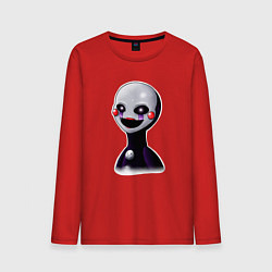 Лонгслив хлопковый мужской FNAF Марионетка, цвет: красный
