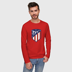 Лонгслив хлопковый мужской Atletico Madrid FC, цвет: красный — фото 2