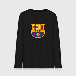 Лонгслив хлопковый мужской Barcelona fc sport, цвет: черный