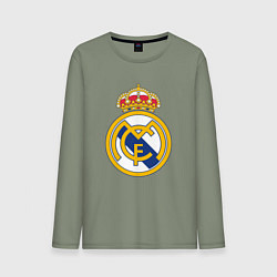 Лонгслив хлопковый мужской Real madrid fc sport, цвет: авокадо