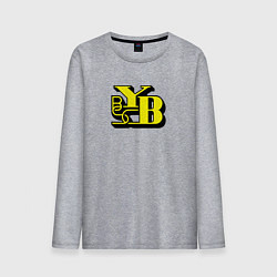 Лонгслив хлопковый мужской Young Boys sport fc, цвет: меланж