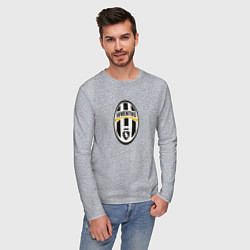 Лонгслив хлопковый мужской Juventus sport fc, цвет: меланж — фото 2