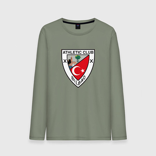 Мужской лонгслив Атлетик Б / Авокадо – фото 1