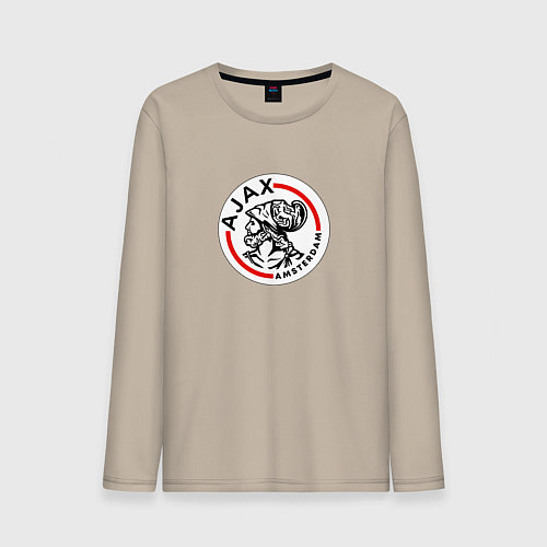 Мужской лонгслив Ajax fk club / Миндальный – фото 1