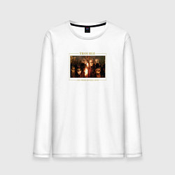 Лонгслив хлопковый мужской Cradle of Filth: trouble, цвет: белый