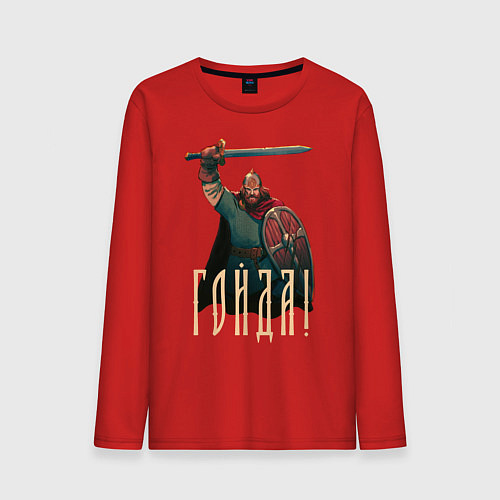 Мужской лонгслив Гойда / Красный – фото 1