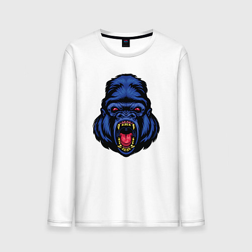Мужской лонгслив Blue monkey / Белый – фото 1