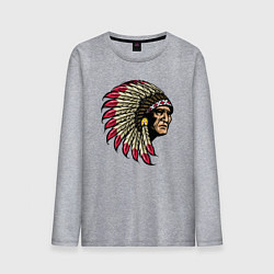 Мужской лонгслив Гордый индеец
