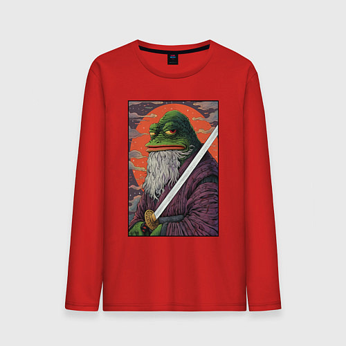 Мужской лонгслив Pepe samurai / Красный – фото 1