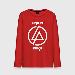 Лонгслив хлопковый мужской Linkin Park logo, цвет: красный